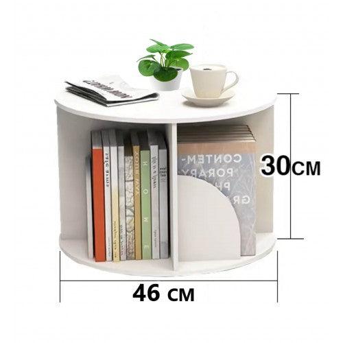 360° Rotating Stackable Bookshelf Organizer (White) - Toytexx 360° Rotating Stackable Bookshelf Organizer (White) - Toytexx